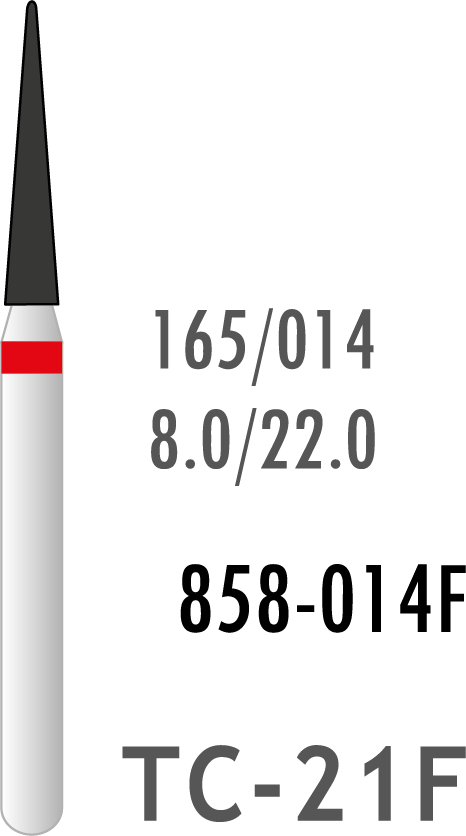 Plus Elmas Frez Kırmızı Kuşak Alev Uç 10 Adet