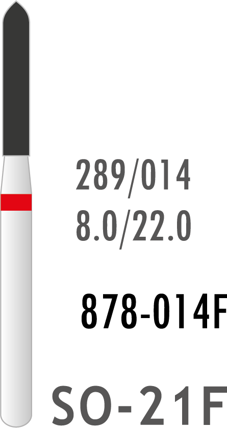 Plus Elmas Frez Kırmızı Kuşak Chamfer 10 Adet