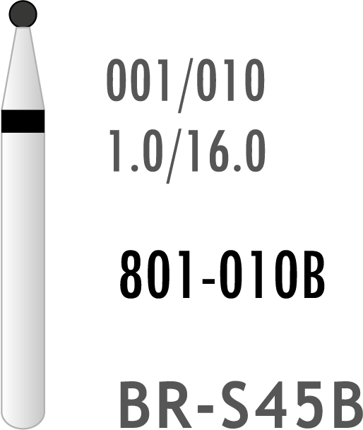 Plus Elmas Pedodonti  Frezi Siyah Yeşil Round 10 Adet